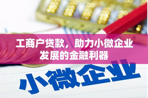 玉井工商户贷款，助力小微企业发展的金融利器