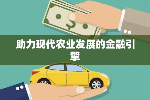 玉井助力现代农业发展的金融引擎