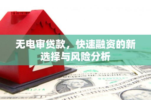 玉井无电审贷款，快速融资的新选择与风险分析