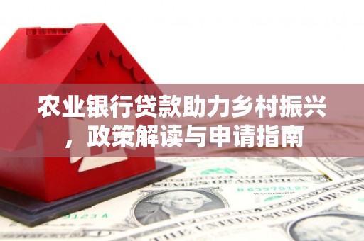 玉井农业银行贷款助力乡村振兴，政策解读与申请指南