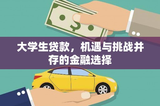 玉井大学生贷款，机遇与挑战并存的金融选择